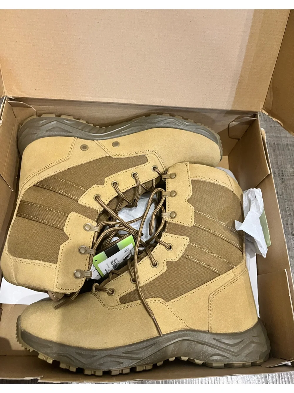 Interceptor Tactical Men's Tan Boots